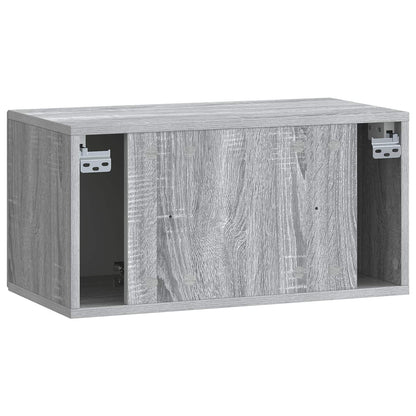 vidaXL Wall-Mounted TV Cabinet Grey Sonoma 59.5 x 31 x 30 cm