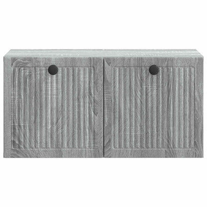vidaXL Wall-Mounted TV Cabinet Grey Sonoma 59.5 x 31 x 30 cm