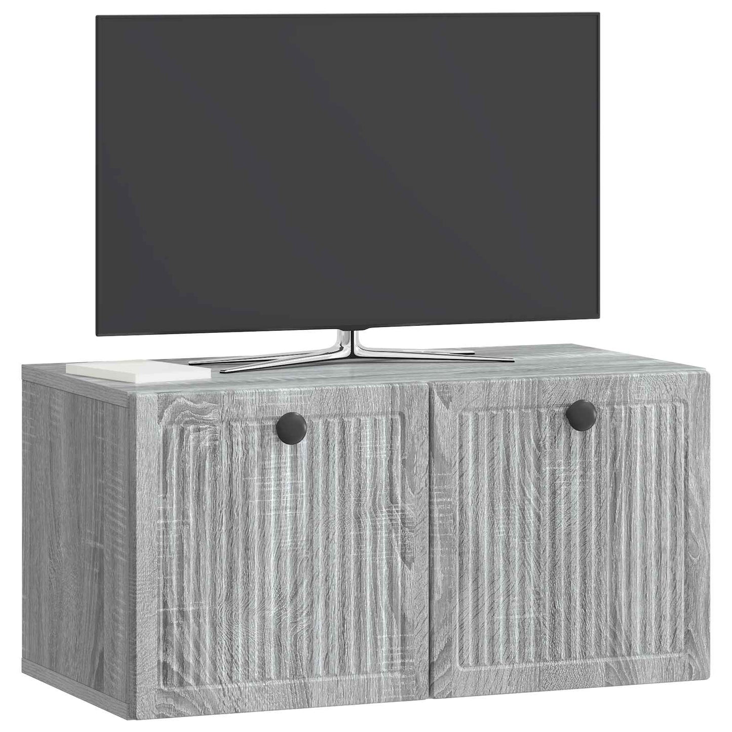 vidaXL Wall-Mounted TV Cabinet Grey Sonoma 59.5 x 31 x 30 cm