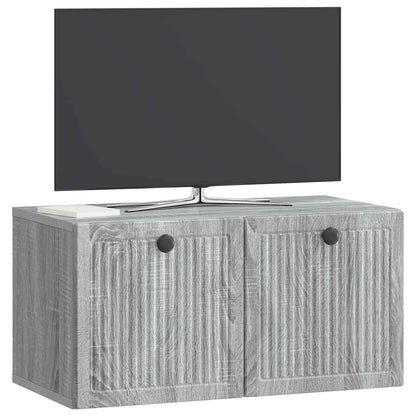 vidaXL Wall-Mounted TV Cabinet Grey Sonoma 59.5 x 31 x 30 cm