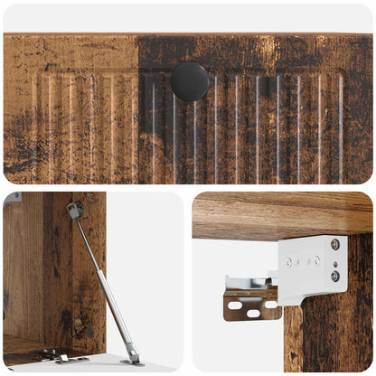 vidaXL Wall-Mounted TV Cabinet Wall-mounted Old Wood 59.5 x 31 x 30 cm