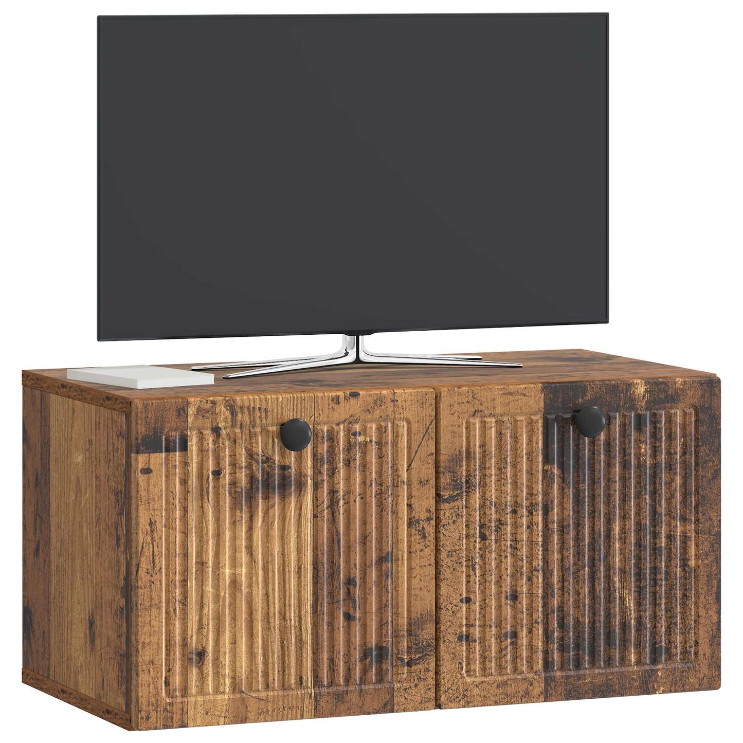 vidaXL Wall-Mounted TV Cabinet Wall-mounted Old Wood 59.5 x 31 x 30 cm