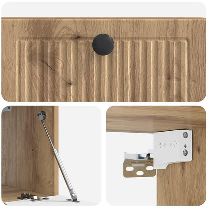 vidaXL Wall-Mounted TV Cabinet 59.5 x 31 x 30 cm Artisan Oak