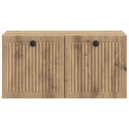 vidaXL Wall-Mounted TV Cabinet 59.5 x 31 x 30 cm Artisan Oak