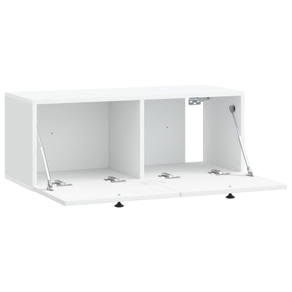 vidaXL Wall-Mounted TV Cabinet White 78.5 x 31 x 30 cm Engineered Wood