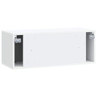 vidaXL Wall-Mounted TV Cabinet White 78.5 x 31 x 30 cm Engineered Wood