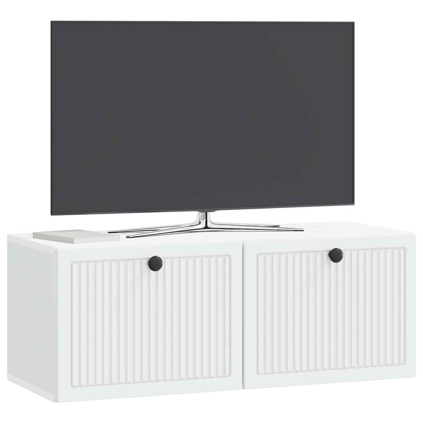vidaXL Wall-Mounted TV Cabinet White 78.5 x 31 x 30 cm Engineered Wood