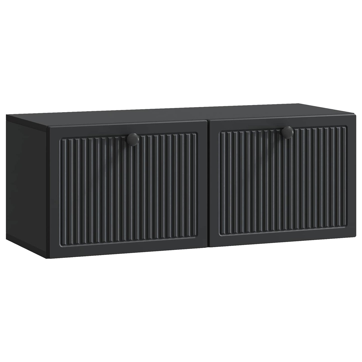 vidaXL Wall-Mounted TV Cabinet Black 78.5 x 31 x 30 cm Engineered Wood