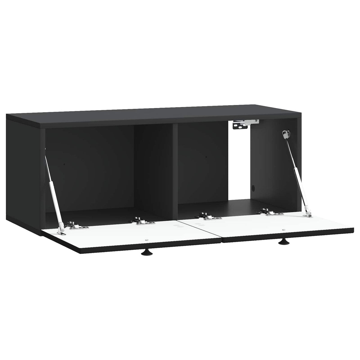 vidaXL Wall-Mounted TV Cabinet Black 78.5 x 31 x 30 cm Engineered Wood