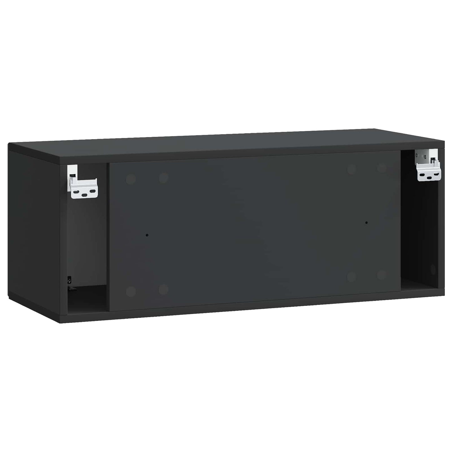 vidaXL Wall-Mounted TV Cabinet Black 78.5 x 31 x 30 cm Engineered Wood