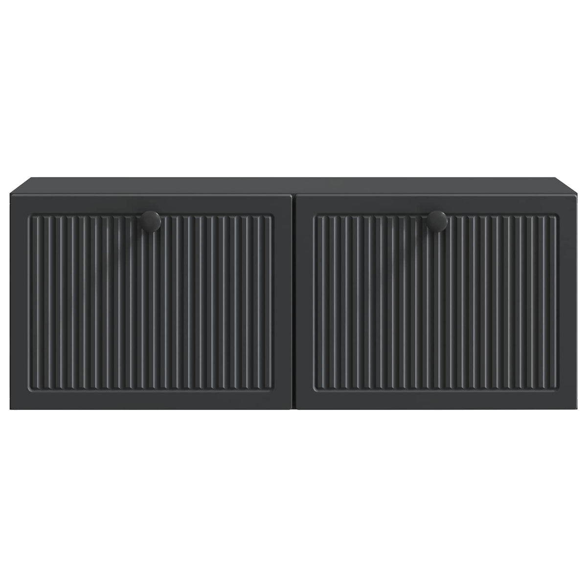 vidaXL Wall-Mounted TV Cabinet Black 78.5 x 31 x 30 cm Engineered Wood