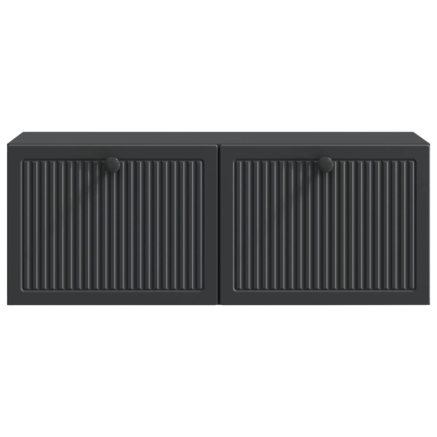 vidaXL Wall-Mounted TV Cabinet Black 78.5 x 31 x 30 cm Engineered Wood