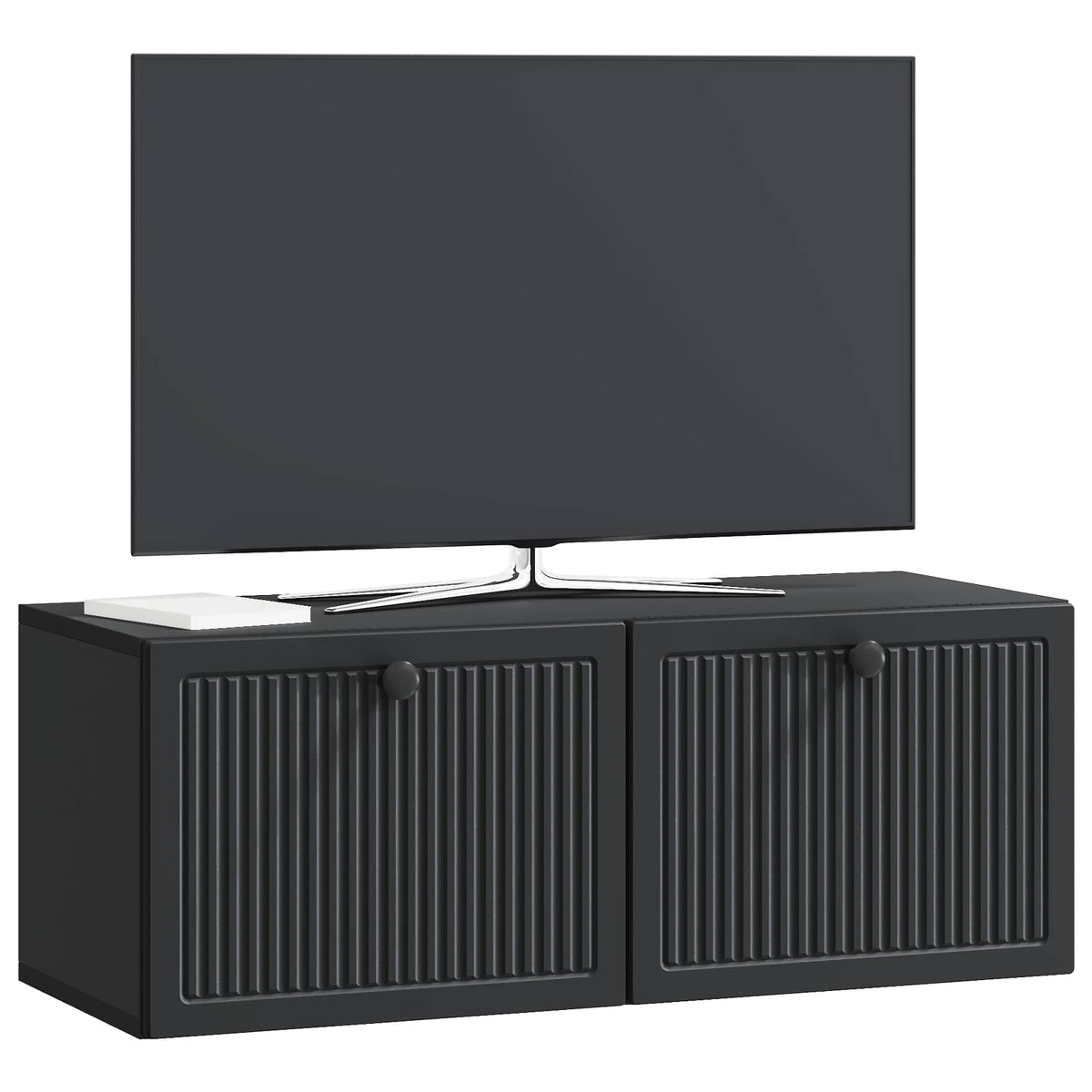 vidaXL Wall-Mounted TV Cabinet Black 78.5 x 31 x 30 cm Engineered Wood