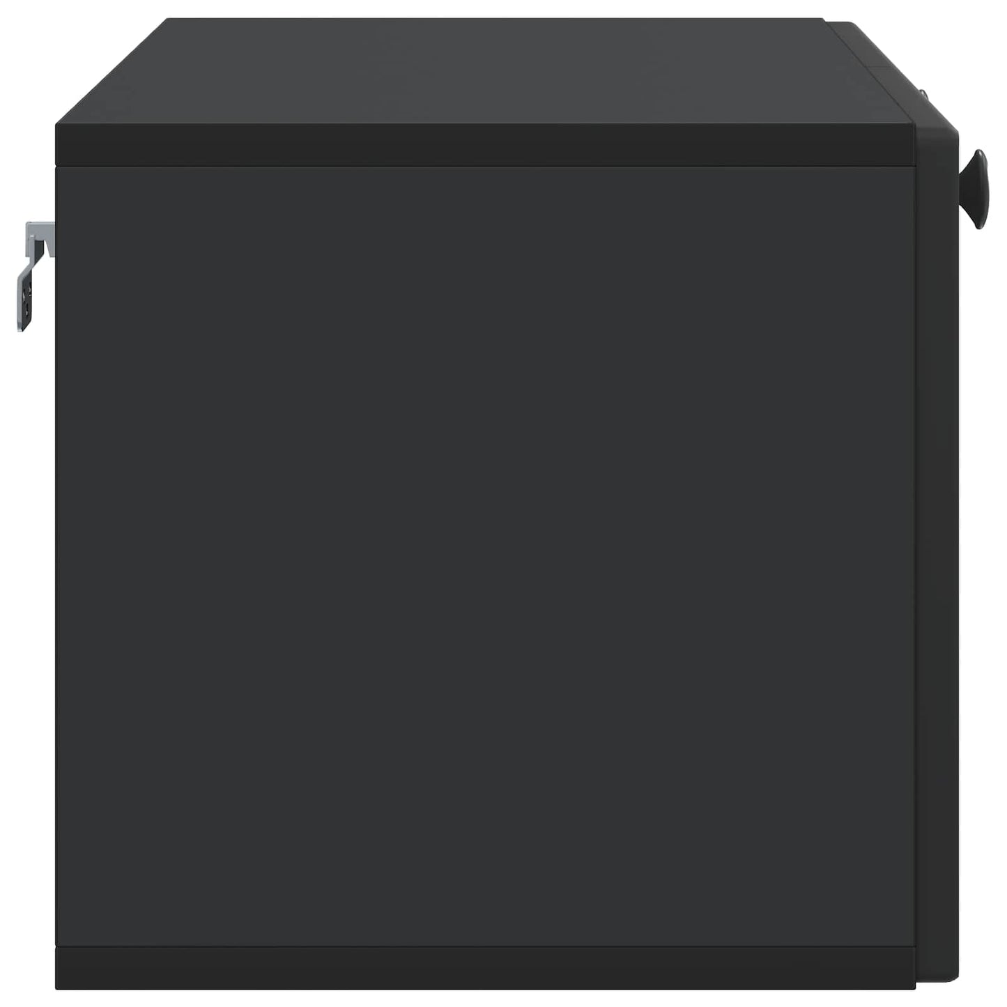 vidaXL Wall-Mounted TV Cabinet Black 78.5 x 31 x 30 cm Engineered Wood
