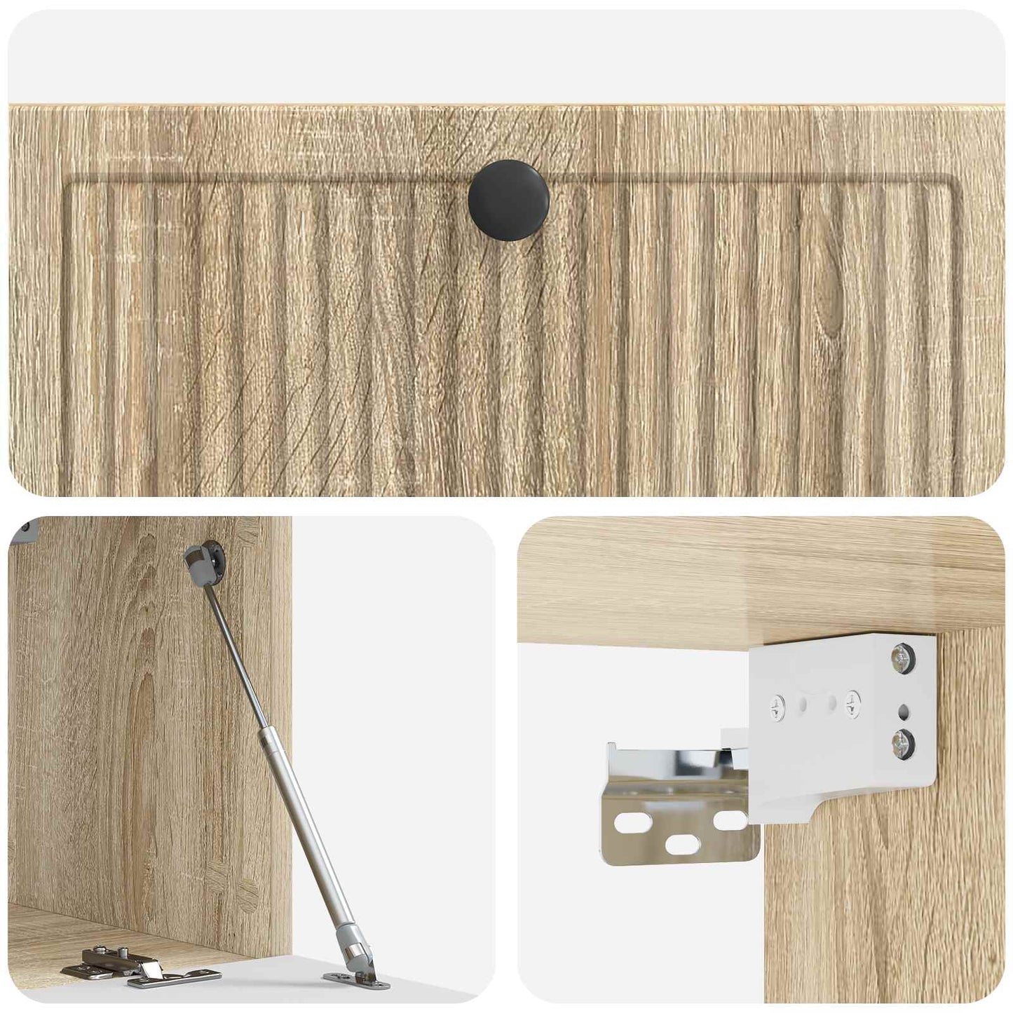 vidaXL Wall-Mounted TV Cabinet Sonoma Oak 78.5 x 31 x 30 cm