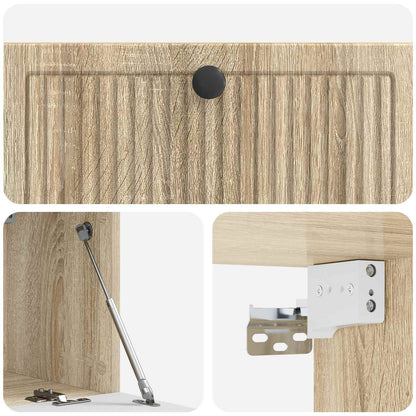 vidaXL Wall-Mounted TV Cabinet Sonoma Oak 78.5 x 31 x 30 cm