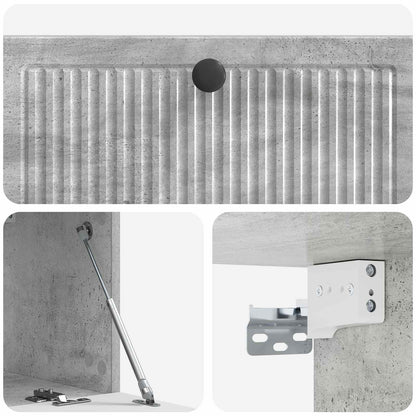 vidaXL Wall-Mounted TV Cabinet Concrete Grey 78.5 x 31 x 30 cm