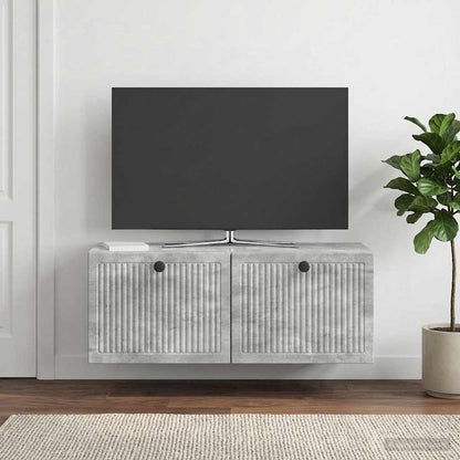 vidaXL Wall-Mounted TV Cabinet Concrete Grey 78.5 x 31 x 30 cm