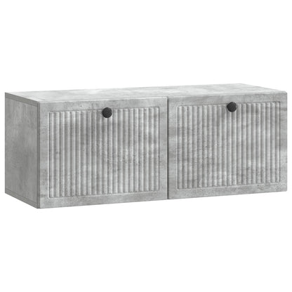 vidaXL Wall-Mounted TV Cabinet Concrete Grey 78.5 x 31 x 30 cm