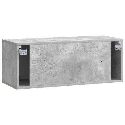 vidaXL Wall-Mounted TV Cabinet Concrete Grey 78.5 x 31 x 30 cm