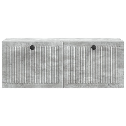 vidaXL Wall-Mounted TV Cabinet Concrete Grey 78.5 x 31 x 30 cm