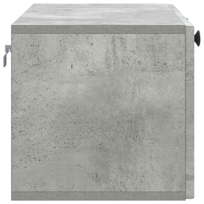 vidaXL Wall-Mounted TV Cabinet Concrete Grey 78.5 x 31 x 30 cm