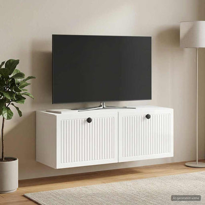 vidaXL Wall-Mounted TV Cabinet High Gloss White 78.5 x 31 x 30 cm
