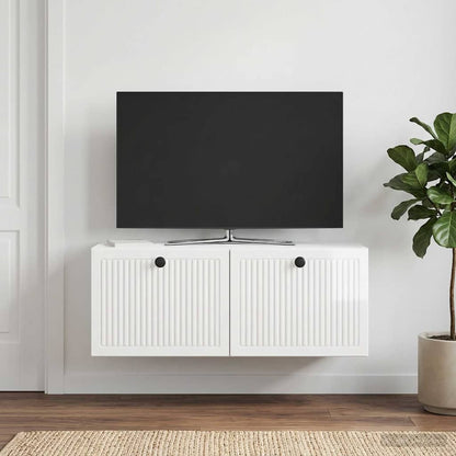 vidaXL Wall-Mounted TV Cabinet High Gloss White 78.5 x 31 x 30 cm