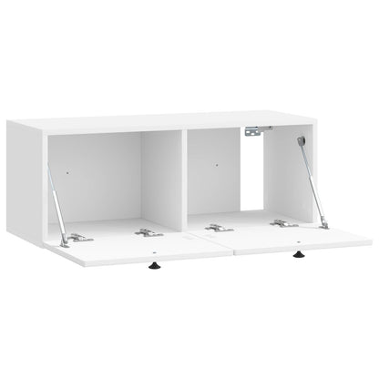 vidaXL Wall-Mounted TV Cabinet High Gloss White 78.5 x 31 x 30 cm