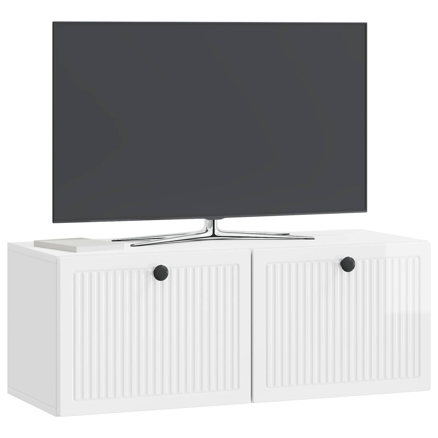 vidaXL Wall-Mounted TV Cabinet High Gloss White 78.5 x 31 x 30 cm