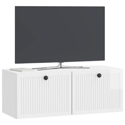 vidaXL Wall-Mounted TV Cabinet High Gloss White 78.5 x 31 x 30 cm