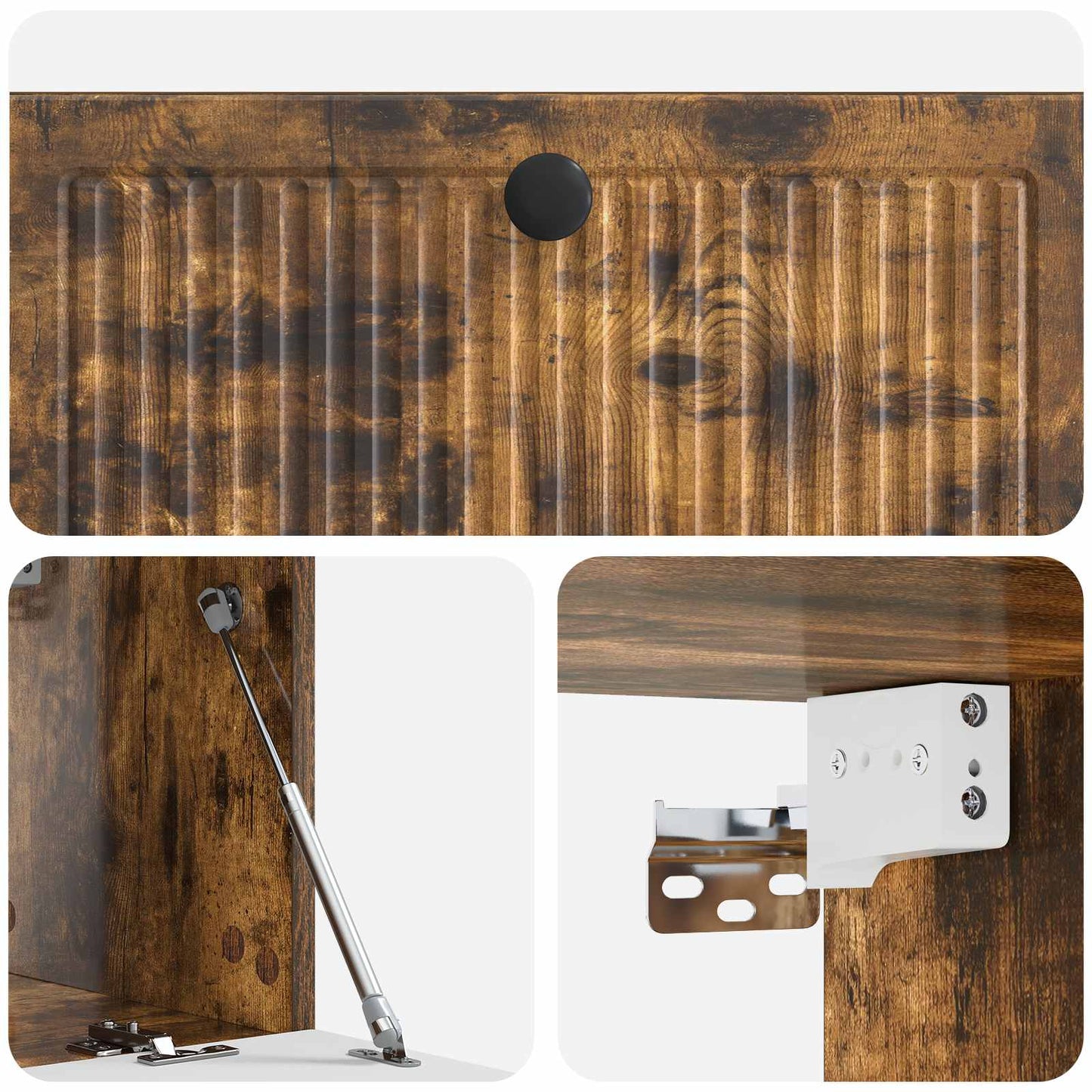 vidaXL Wall-Mounted TV Cabinet Smoked Oak 78.5 x 31 x 30 cm