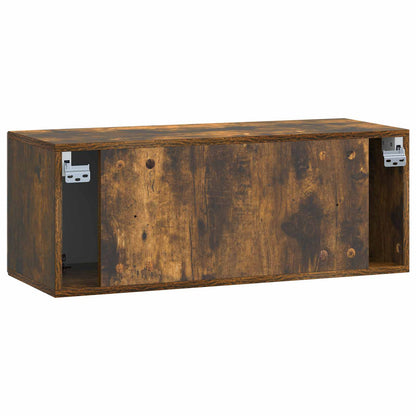 vidaXL Wall-Mounted TV Cabinet Smoked Oak 78.5 x 31 x 30 cm