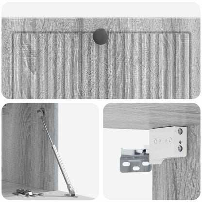 vidaXL Wall-Mounted TV Cabinet Grey Sonoma 78.5 x 31 x 30 cm