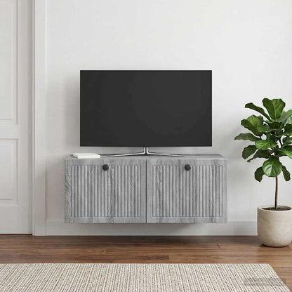 vidaXL Wall-Mounted TV Cabinet Grey Sonoma 78.5 x 31 x 30 cm