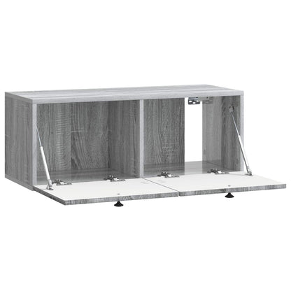 vidaXL Wall-Mounted TV Cabinet Grey Sonoma 78.5 x 31 x 30 cm