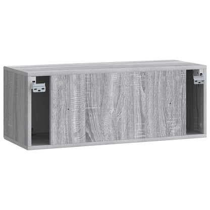 vidaXL Wall-Mounted TV Cabinet Grey Sonoma 78.5 x 31 x 30 cm