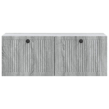 vidaXL Wall-Mounted TV Cabinet Grey Sonoma 78.5 x 31 x 30 cm