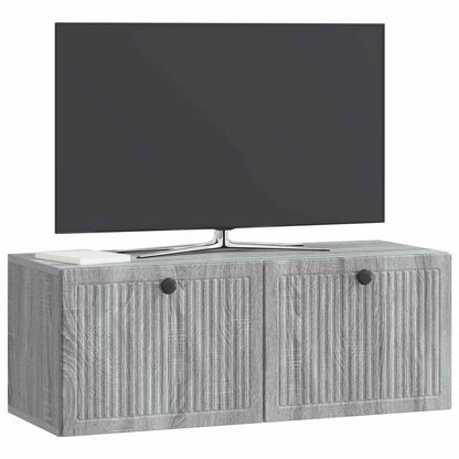 vidaXL Wall-Mounted TV Cabinet Grey Sonoma 78.5 x 31 x 30 cm
