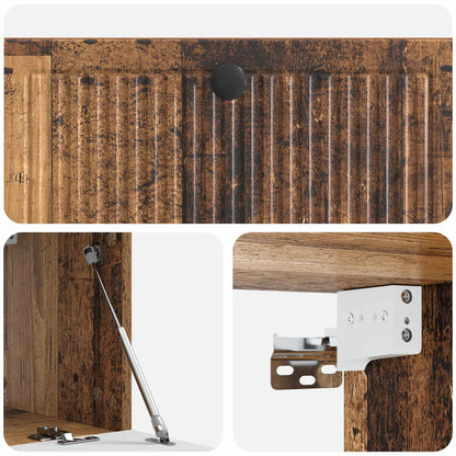 vidaXL Wall-Mounted TV Cabinet Wall-mounted Old Wood 78.5 x 31 x 30 cm