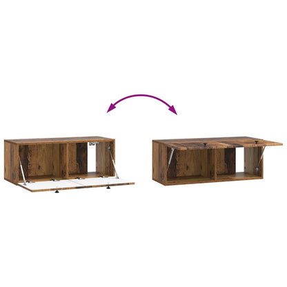 vidaXL Wall-Mounted TV Cabinet Wall-mounted Old Wood 78.5 x 31 x 30 cm