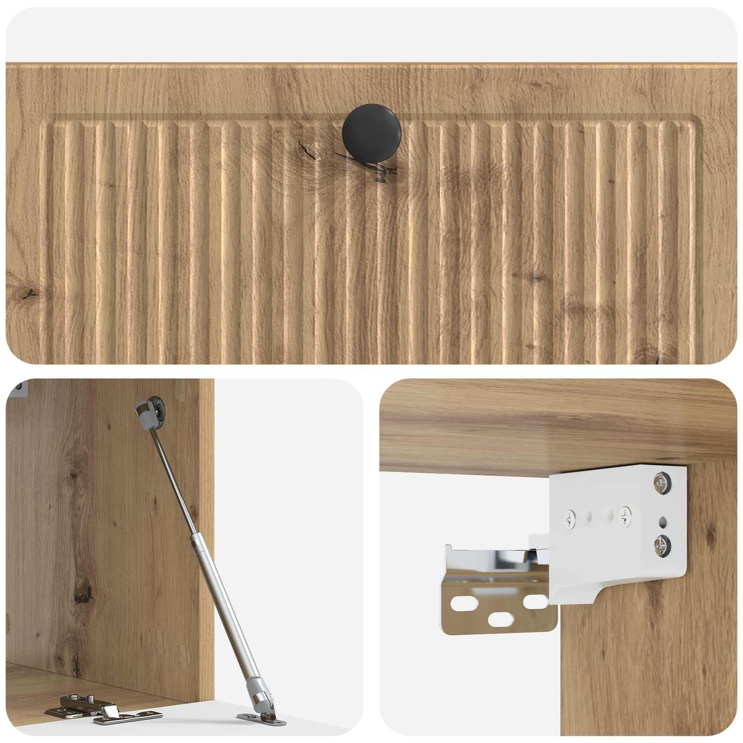 vidaXL Wall-Mounted TV Cabinet 78.5 x 31 x 30 cm Artisan Oak