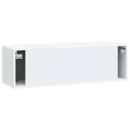 vidaXL Wall-Mounted TV Cabinet White 98 x 31 x 30 cm Engineered Wood