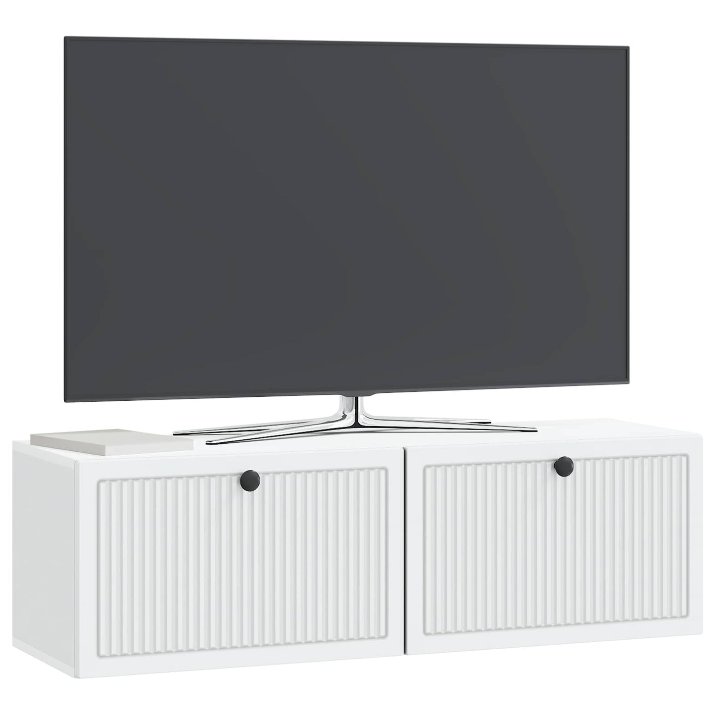 vidaXL Wall-Mounted TV Cabinet White 98 x 31 x 30 cm Engineered Wood