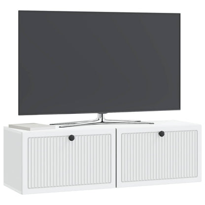 vidaXL Wall-Mounted TV Cabinet White 98 x 31 x 30 cm Engineered Wood