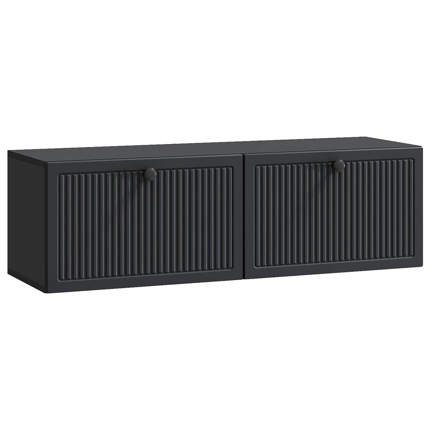 vidaXL Wall-Mounted TV Cabinet Black 98 x 31 x 30 cm Engineered Wood
