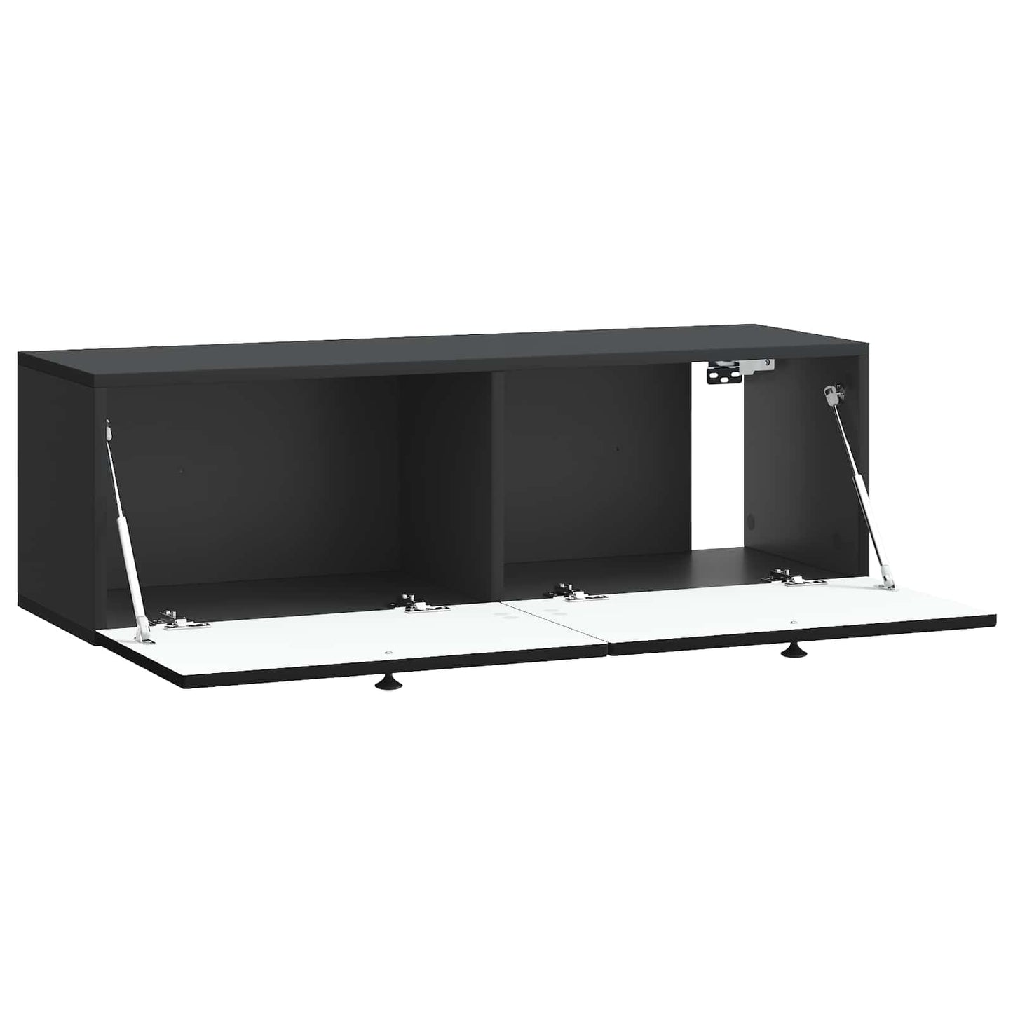 vidaXL Wall-Mounted TV Cabinet Black 98 x 31 x 30 cm Engineered Wood