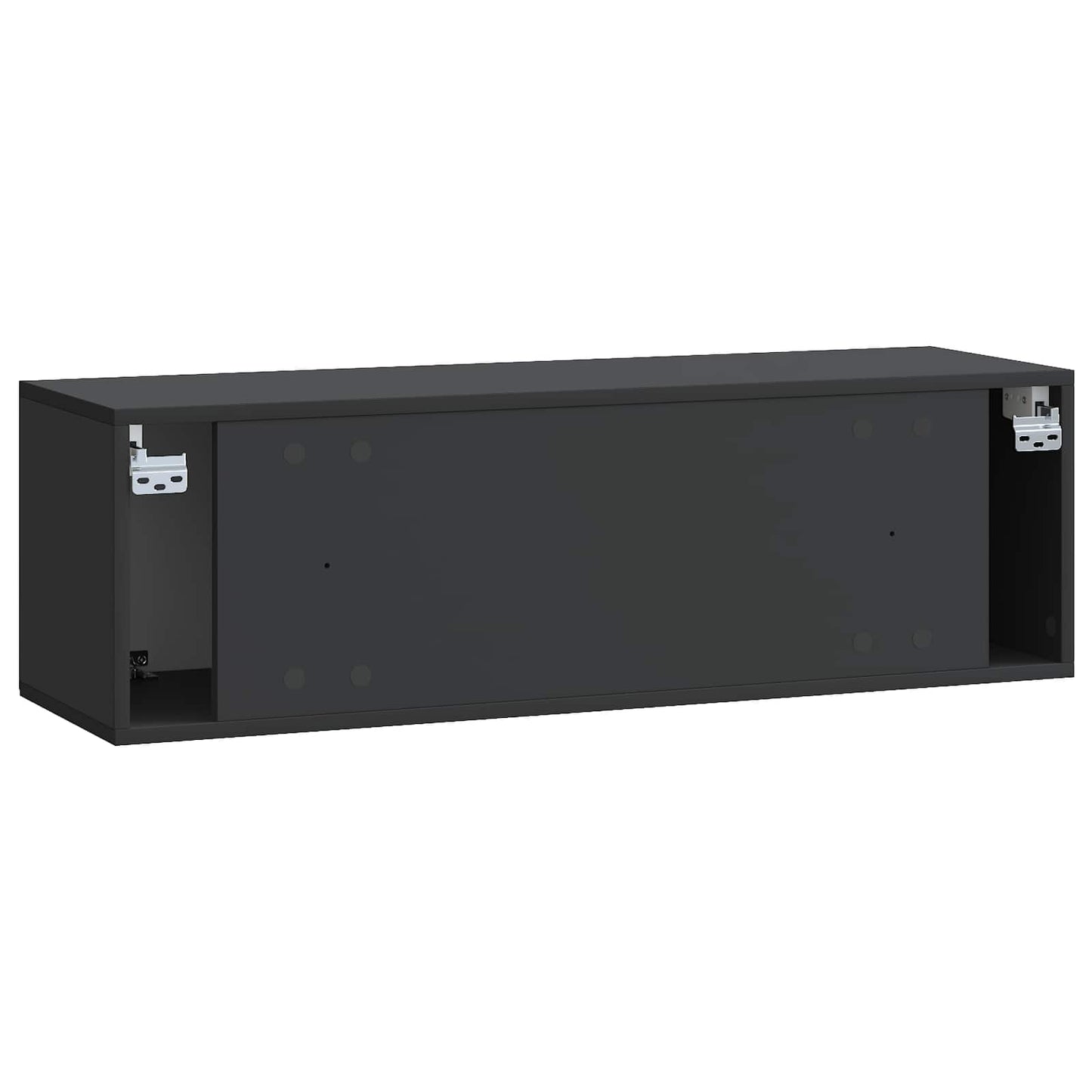 vidaXL Wall-Mounted TV Cabinet Black 98 x 31 x 30 cm Engineered Wood