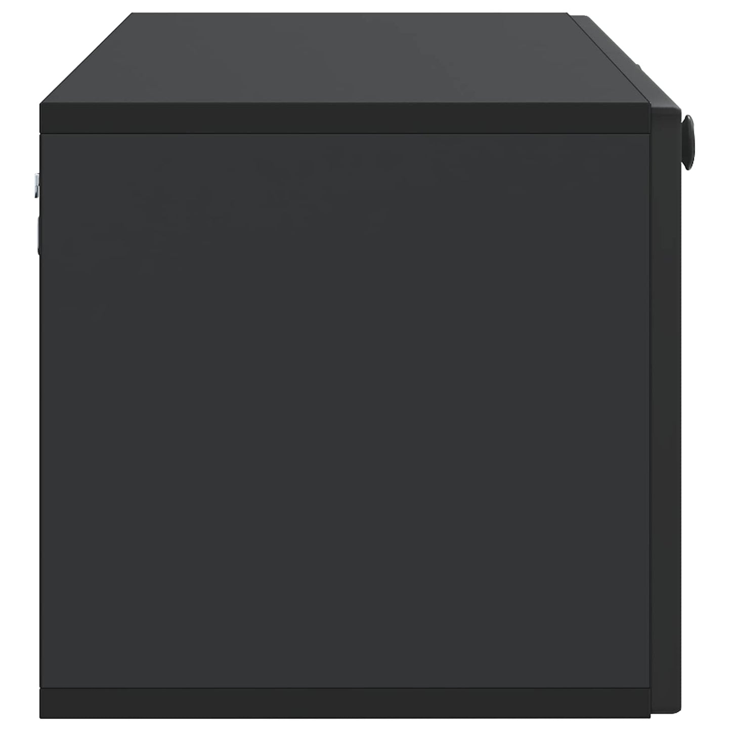 vidaXL Wall-Mounted TV Cabinet Black 98 x 31 x 30 cm Engineered Wood