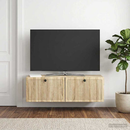 vidaXL Wall-Mounted TV Cabinet Wall-mounted Sonoma Oak 98 x 31 x 30 cm